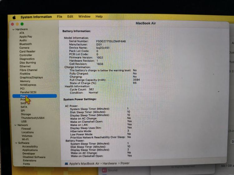 MacBook Air 13 นิ้ว ปี 2020 ชิป Intel Core i3 มือ2  พร้อมเคสใส เม้าท์ ที่ชาร์จเทียบเท่า รูปที่ 11