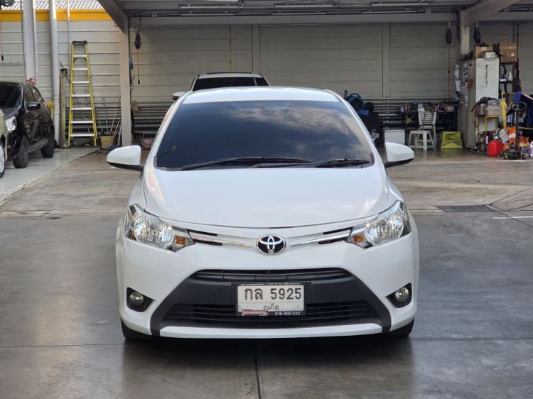 Toyota Vios 2014 1.5 E Sedan เบนซิน ไม่ติดแก๊ส เกียร์อัตโนมัติ ขาว รูปที่ 2