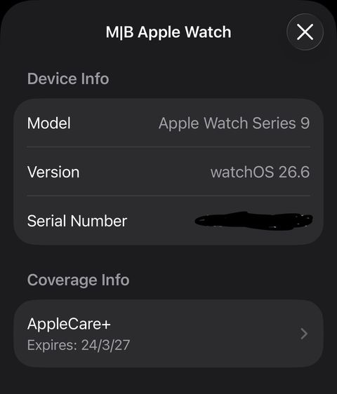 Apple Watch Series 9 45mm Silver มี AppleCare+ ถึงปี 27 พร้อมสายแบรนด์แท้ 6 เส้น รูปที่ 13
