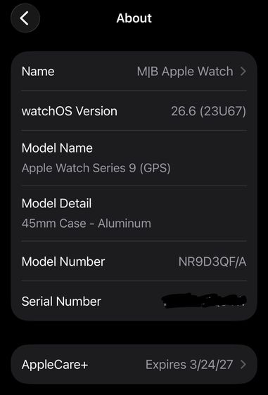 Apple Watch Series 9 45mm Silver มี AppleCare+ ถึงปี 27 พร้อมสายแบรนด์แท้ 6 เส้น รูปที่ 14