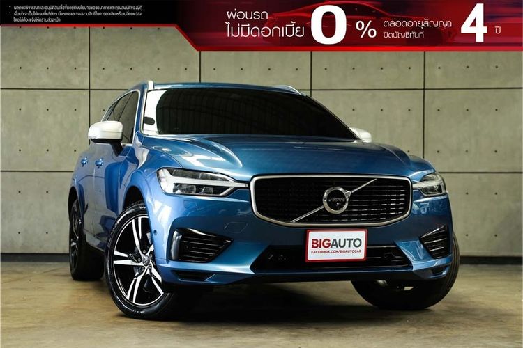 Volvo XC60 2019 2.0 T8 R-Design 4WD Utility-car ไฮบริด ไม่ติดแก๊ส เกียร์อัตโนมัติ น้ำเงิน
