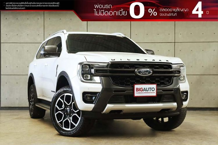 รถ Ford Everest 2.0 Bi-Turbo Wildtrak 4WD สี ขาว