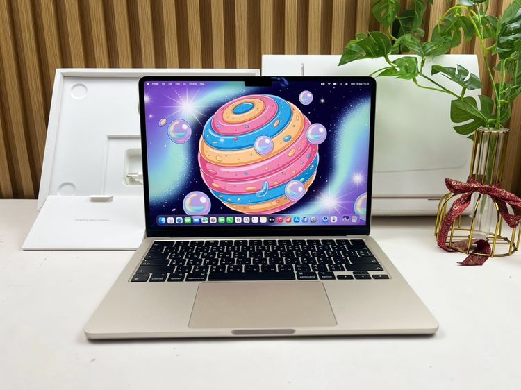 Apple แมค โอเอส 8 กิกะไบต์ อื่นๆ ไม่ใช่ MacBook Air 13-inch M3 2024 Ram8GB SSD256GB Starlight