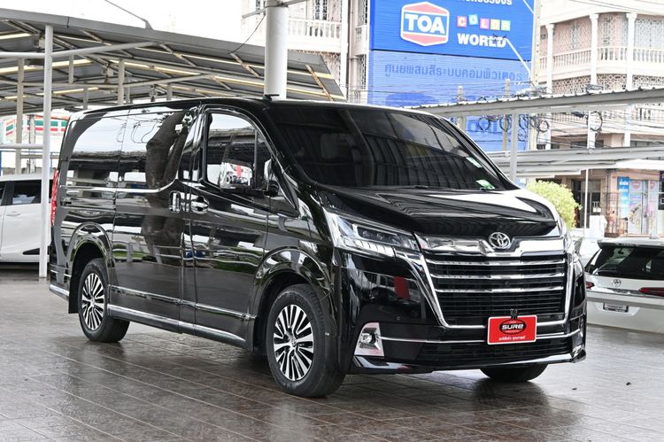 Toyota Majesty 2020 2.8 Premium Van ดีเซล ไม่ติดแก๊ส เกียร์อัตโนมัติ ดำ รูปที่ 3