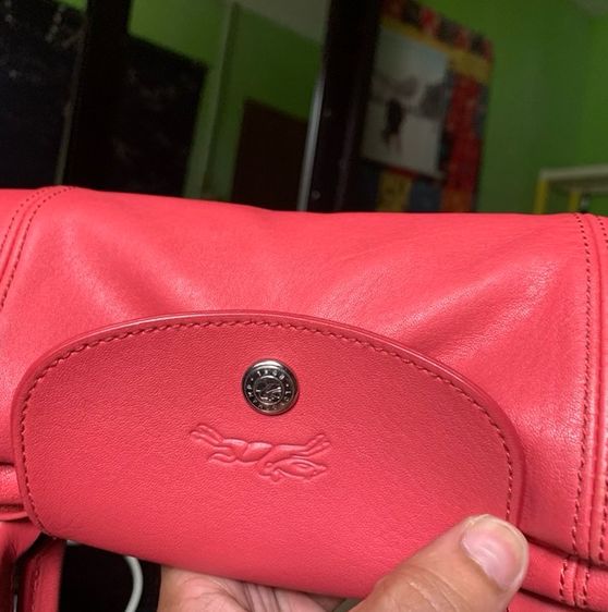 Longchamp Cuir หนังแกะแท้ สี Cyclamen Pink Size S ราคา 3,200 รวมส่ง ของแท้ 100% มีปลายทาง รูปที่ 17
