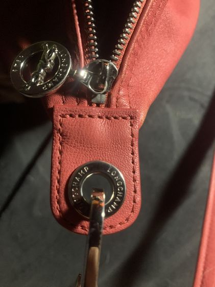 Longchamp Cuir หนังแกะแท้ สี Cyclamen Pink Size S ราคา 3,200 รวมส่ง ของแท้ 100% มีปลายทาง รูปที่ 15