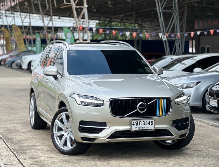 Volvo XC90 2018 2.0 T8 Momentum 4WD Utility-car ปลั๊กอินไฮบริด (PHEV) เกียร์อัตโนมัติ บรอนซ์ทอง รูปที่ 3