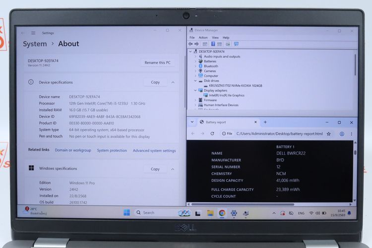 DELL Latitude 5330 Core i5-1235U RAM16.1TB รูปที่ 2