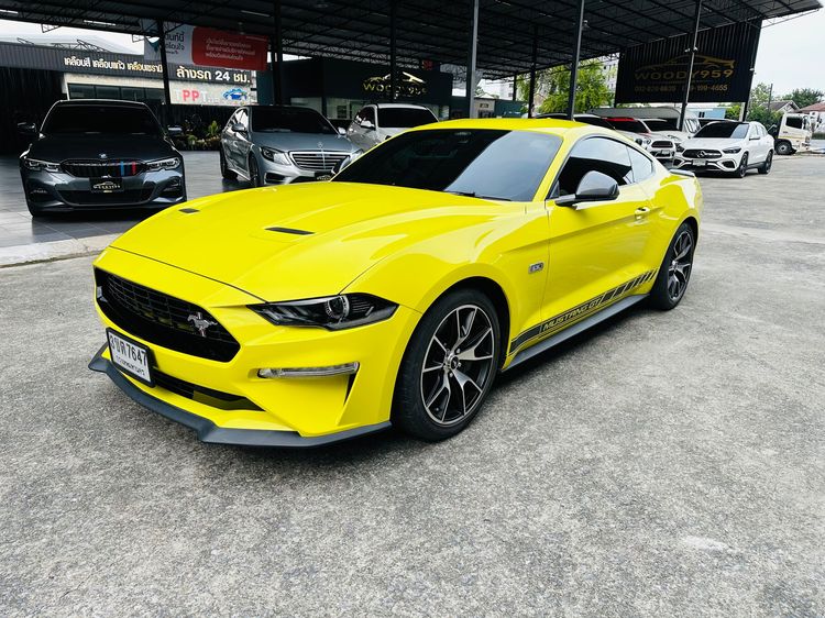 Ford Mustang 2021 2.3 Ecoboost High Performance Sedan เบนซิน ไม่ติดแก๊ส เกียร์อัตโนมัติ เหลือง