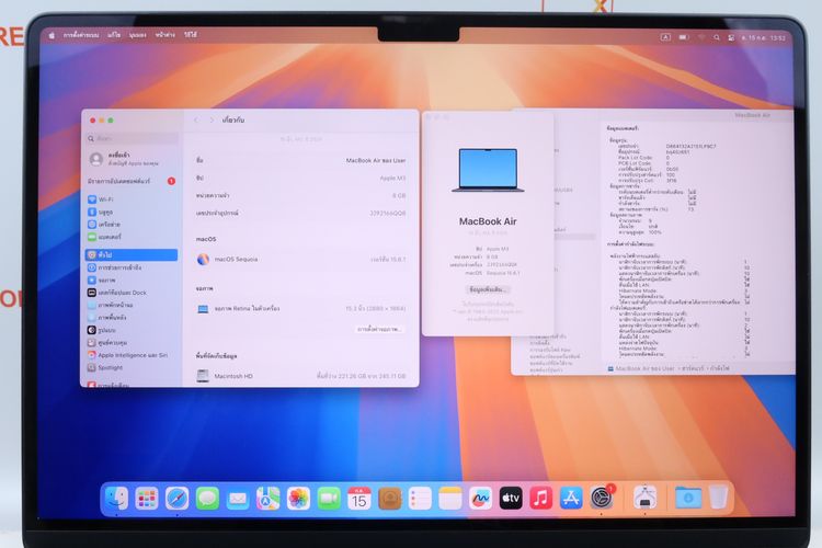 MacBook Air M3 15" 8.256GB  รูปที่ 2
