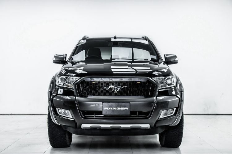 Ford Ranger 2016 2.2 Hi-Rider Wildtrak Pickup ดีเซล ไม่ติดแก๊ส เกียร์อัตโนมัติ ดำ รูปที่ 4