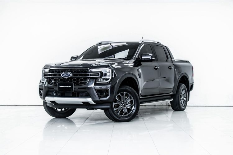 Ford Ranger 2023 2.0 Turbo Hi-Rider Wildtrak Pickup ดีเซล ไม่ติดแก๊ส เกียร์อัตโนมัติ เทา