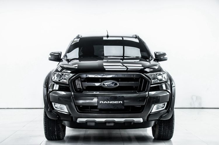 Ford Ranger 2016 2.2 Hi-Rider Wildtrak Pickup ดีเซล ไม่ติดแก๊ส เกียร์อัตโนมัติ ดำ รูปที่ 4