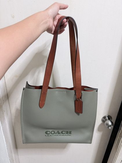 หนังแท้ ไม่ระบุ เขียว COACH - RELAY TOTE 34 CH757