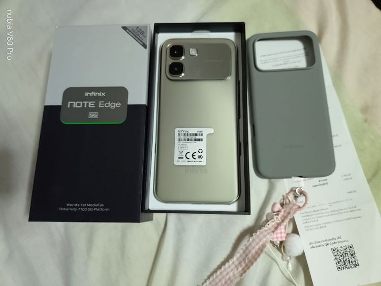 ขายมือถือ Infinix Note Edge 5G สี Lunar Titanium RAM 8GB ROM 128GBอายุ 4 วัน ราคา 5,800 บาท