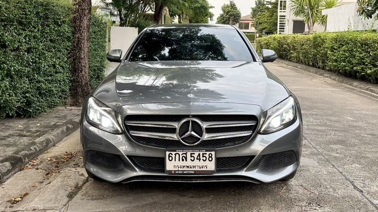 Mercedes-Benz C-Class 2017 C350 Sedan ปลั๊กอินไฮบริด (PHEV) ไม่ติดแก๊ส เกียร์อัตโนมัติ เทา รูปที่ 2