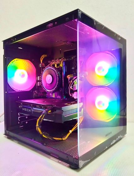 คอมพิวเตอร์PCประกอบพร้อมใช้แรงๆ SET I5 12400 + RAM 16G + VGA RX 6600 8G + NVMe 500G