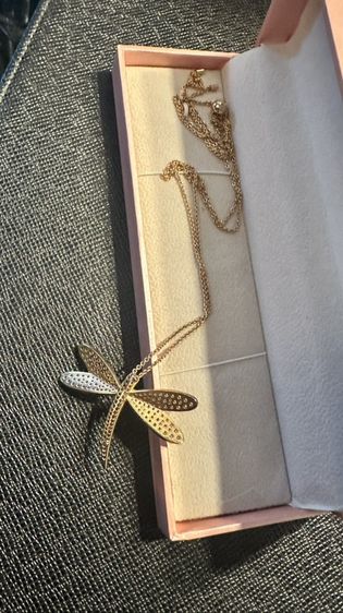 ✨ Swarovski Dragonfly Necklace – Rose Gold ✨ รูปที่ 2