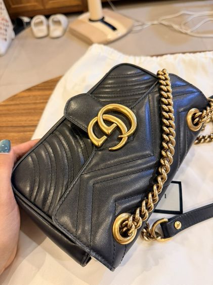 Gucci หนังแท้ ดำ กระเป๋ากุชชี่