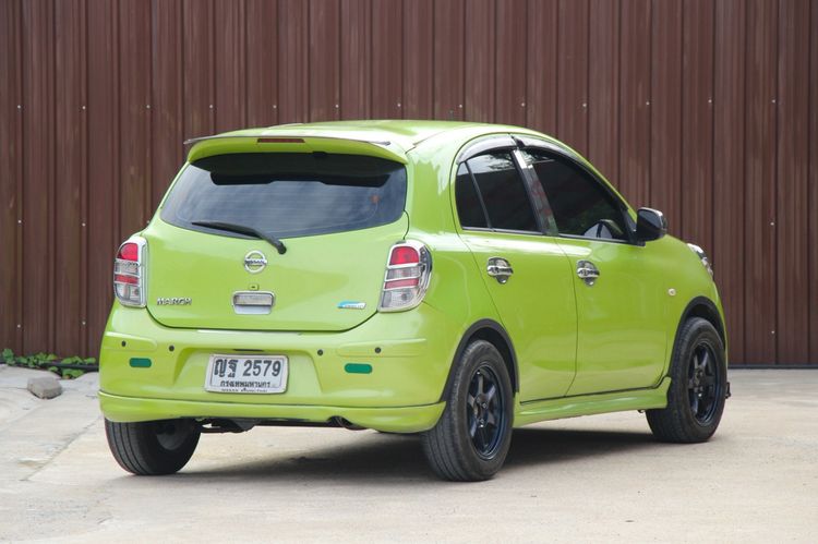 Nissan March 2011 1.2 VL Sedan เบนซิน ไม่ติดแก๊ส เกียร์อัตโนมัติ เขียว รูปที่ 4