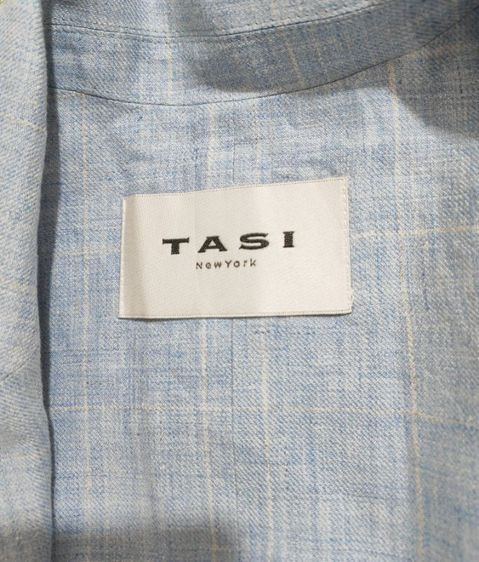 เสื้อเบลเซอร์ผ้าลินินสีฟ้าอ่อน รูปที่ 11