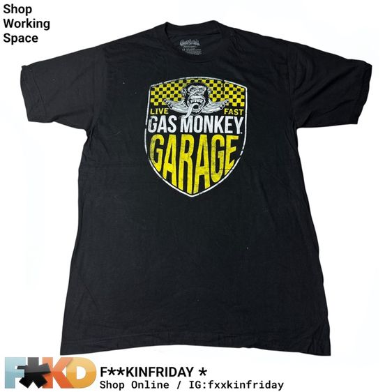 เสื้อยืด Gas Monkey Size L
