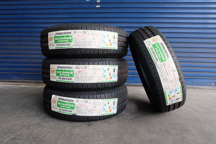 🏆 ยางใหม่ Bridgestone รุ่น Ecopia EP150 ขนาด 195 60R16 ปี25