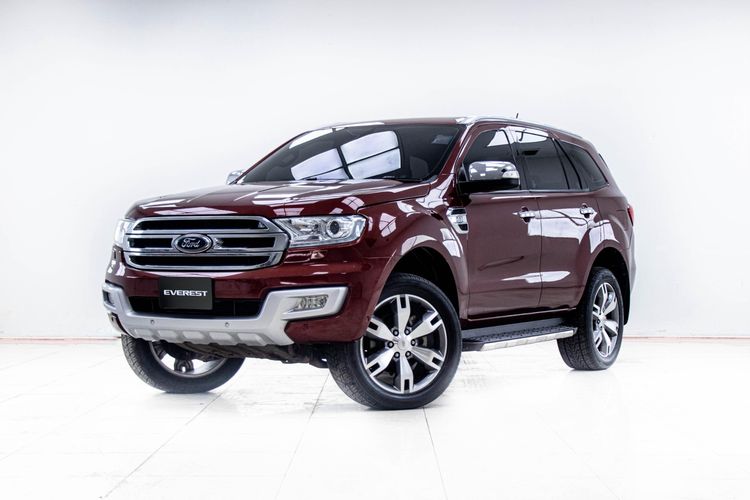 Ford Everest 2016 3.2 Titanium Plus 4WD Utility-car ดีเซล ไม่ติดแก๊ส เกียร์อัตโนมัติ แดง