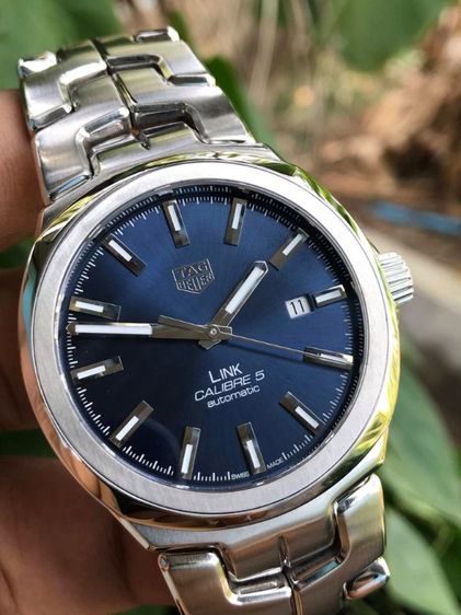 น้ำเงิน Tag Heuer Link Auto Calibre 5 Deep Blue Dial WBC2112🇨🇭