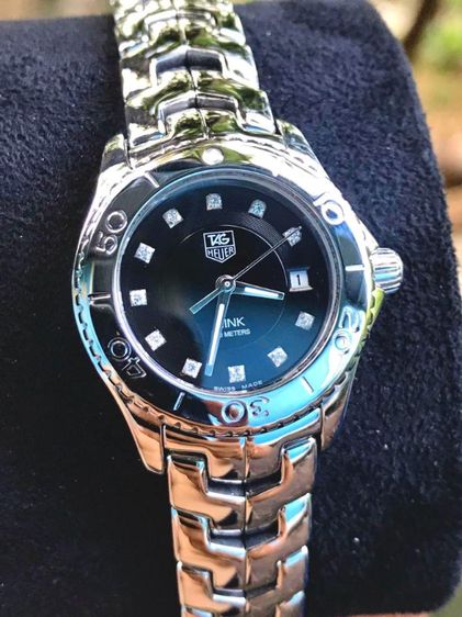 ดำ Tag Heuer Link Lady G3 Diamond Black Dial WJ1318🇨🇭🇨🇭