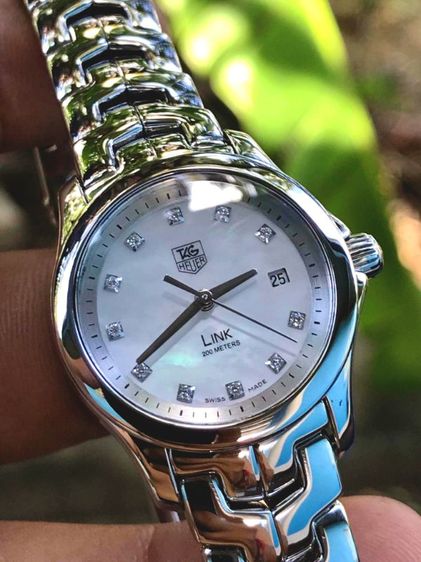 ขาว Tag Heuer Link Lady G4 Diamond MOP. White Dial 🇨🇭🇨🇭