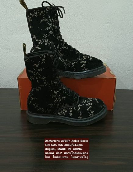 Dr.Martens AVERY Ankle Casual Boots, Women's 5UK 38EU/24.3cm Original ของแท้ มือ 2 สภาพใกล้เคียงของใหม่ ผ้ากำมะหยี่ พื้นเต็ม Soft แท้ สวยมาก รูปที่ 15