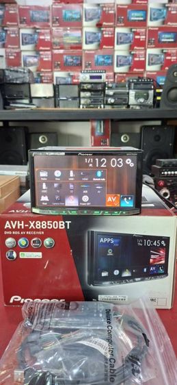 ขายdvd Pioneer7"รุ่นท๊ปAVH-X8850BTมือ2ใช้งานได้ดี Carplay hdmi usb dvd auz bt รูปที่ 3