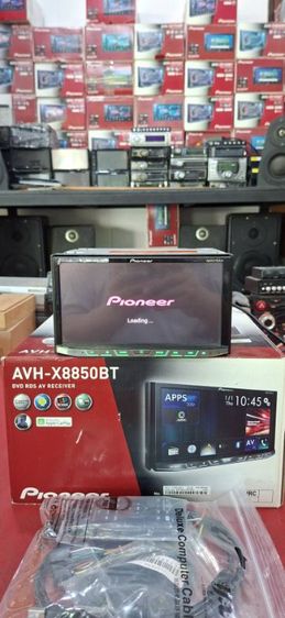 ขายdvd Pioneer7"รุ่นท๊ปAVH-X8850BTมือ2ใช้งานได้ดี Carplay hdmi usb dvd auz bt