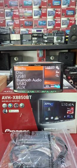 ขายdvd Pioneer7"รุ่นท๊ปAVH-X8850BTมือ2ใช้งานได้ดี Carplay hdmi usb dvd auz bt รูปที่ 2