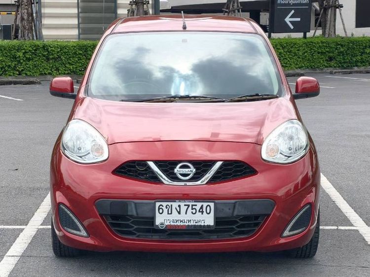 รถ Nissan March 1.2 E สี แดง
