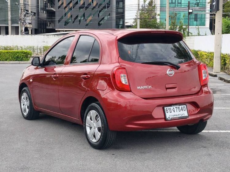 Nissan March 2018 1.2 E Sedan เบนซิน ไม่ติดแก๊ส เกียร์อัตโนมัติ แดง รูปที่ 4