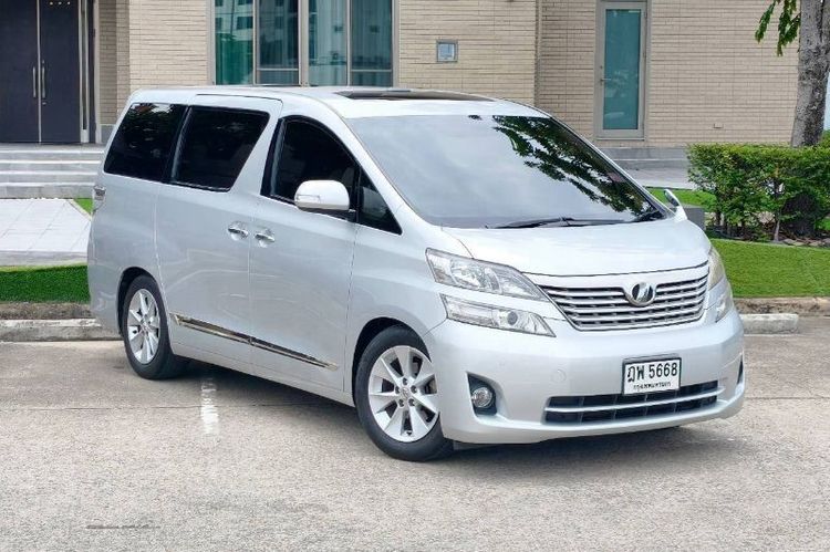 Toyota Vellfire 2008 2.4 V Van เบนซิน ไม่ติดแก๊ส เกียร์อัตโนมัติ เทา