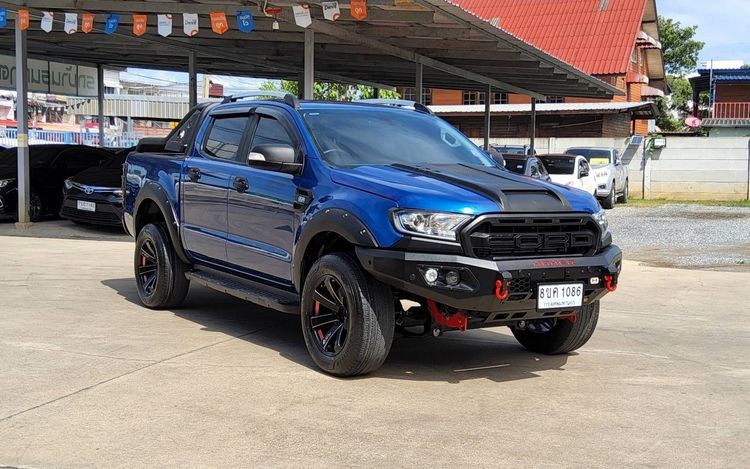 Ford Ranger 2019 2.2 Hi-Rider XLT Pickup ดีเซล ไม่ติดแก๊ส เกียร์อัตโนมัติ น้ำเงิน รูปที่ 3