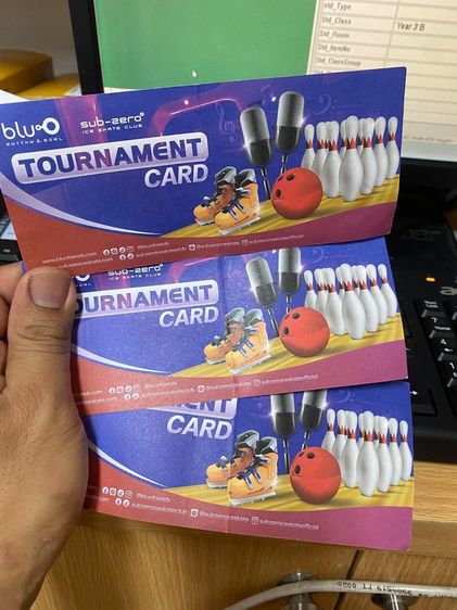 ขายบัตรโบลิ่ง กับบัตรคาราโแกะ