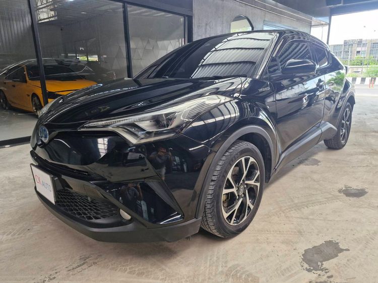 Toyota C-HR 2019 1.8 HV Hi Utility-car ไฮบริด ไม่ติดแก๊ส เกียร์อัตโนมัติ ดำ