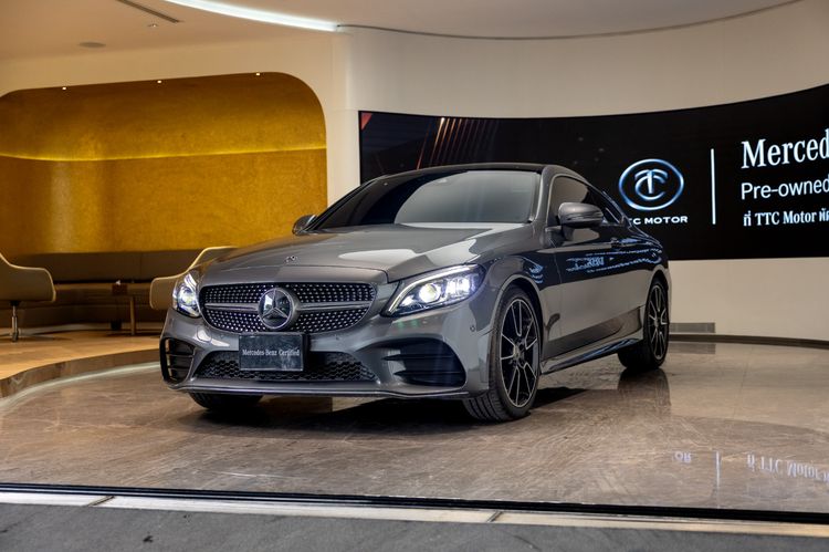 รถ Mercedes-Benz C-Class C200 สี เทา