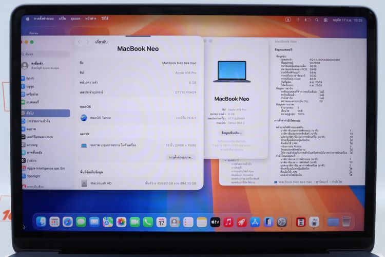 MacBook Neo 8.512GB รอบชาร์จ 2 ประกัน 09.2027  รูปที่ 2