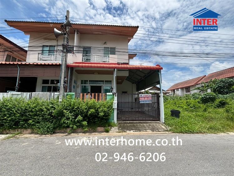 บ้านเเฝด 2 ชั้น 21 ตร.ว. หมู่บ้านพลอยไพลิน ซอยประชาอุทิศ5 แยก 2 ถนนสรงประภา ถนนประชาอุทิศ เขตดอนเมือง กรุงเทพมหานคร