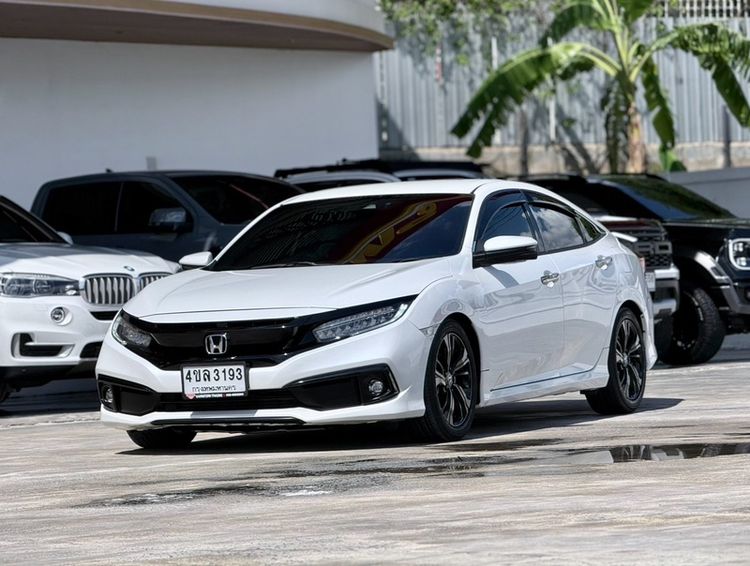 Honda Civic 2019 1.5 Turbo RS Sedan เบนซิน ไม่ติดแก๊ส เกียร์อัตโนมัติ ขาว