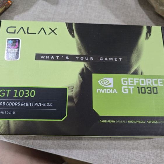 การ์ดจอ nvidia g force GT 1030 GALAX ไม่มากประกันเหลือเกือบ 3 ปี ราคานี้ รับของเอง