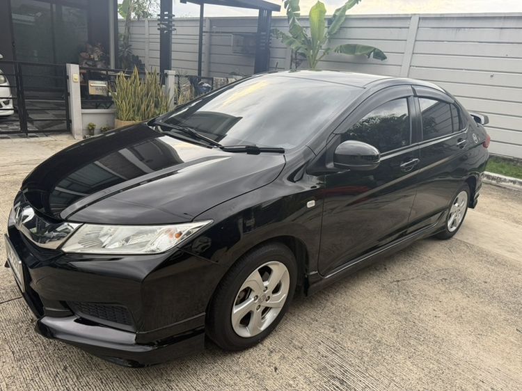 Honda City 2015 1.5 V CNG Sedan เบนซิน NGV เกียร์อัตโนมัติ ดำ รูปที่ 4