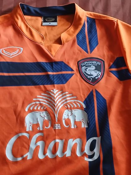 เสื้อยืด Grandsport ส้ม เสื้อบอลสุพรรณบุรี เอฟซี (Suphanburi FC) ปี 2013