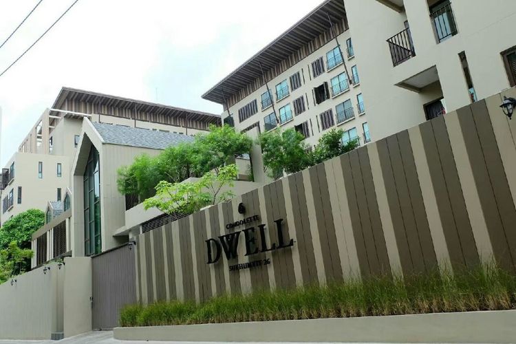 มีบางส่วน ให้เช่า Condolette Dwell Sukhumvit 26 ชั้น 1 ห้อง Duplex 1 ห้องนอน Pool Access ใกล้ BTS พร้อมพงษ์ รูปที่ 2