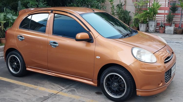 Nissan March 2010 1.2 VL เบนซิน เกียร์อัตโนมัติ ส้ม รูปที่ 2